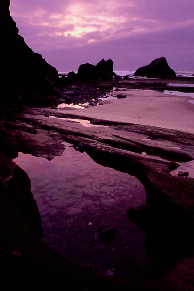 seal rock sunset